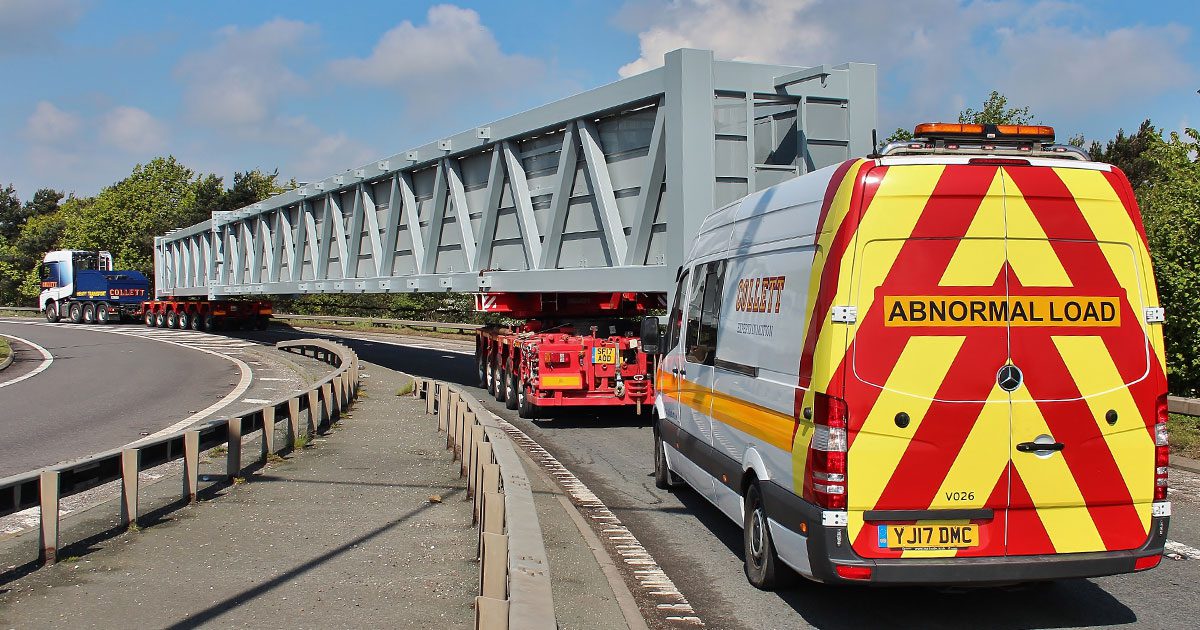 Pilot Car escorting an abnormal load