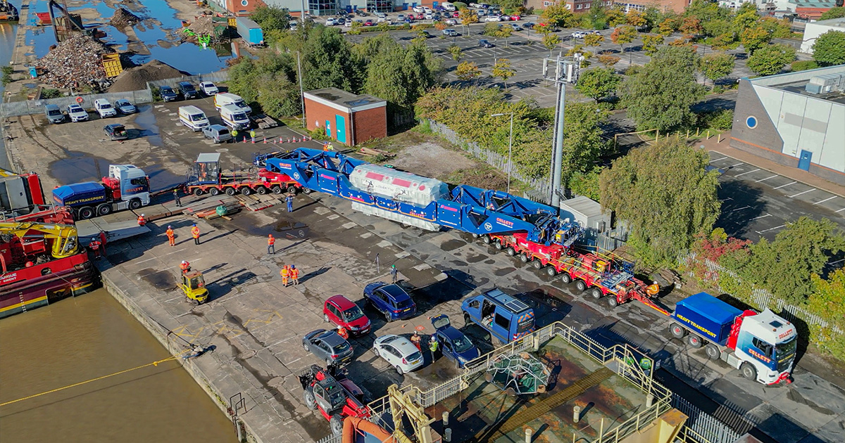 Collett transporting 205 Tonne abnormal load transformer to Thornton Substation