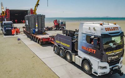 131 Tonne Shunt Reactor Beach Landing at Black Rock Sands